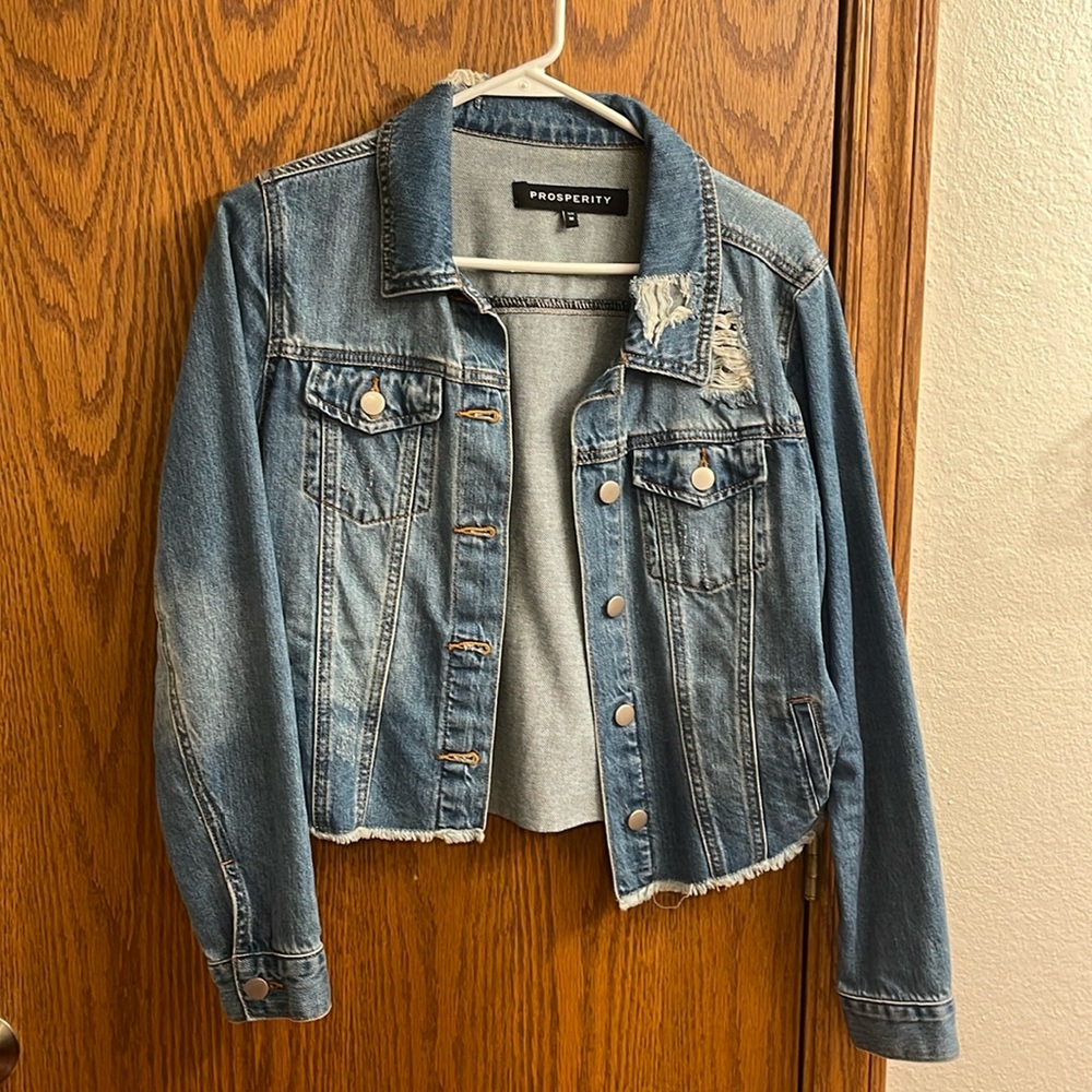 Distressed Jean jacket